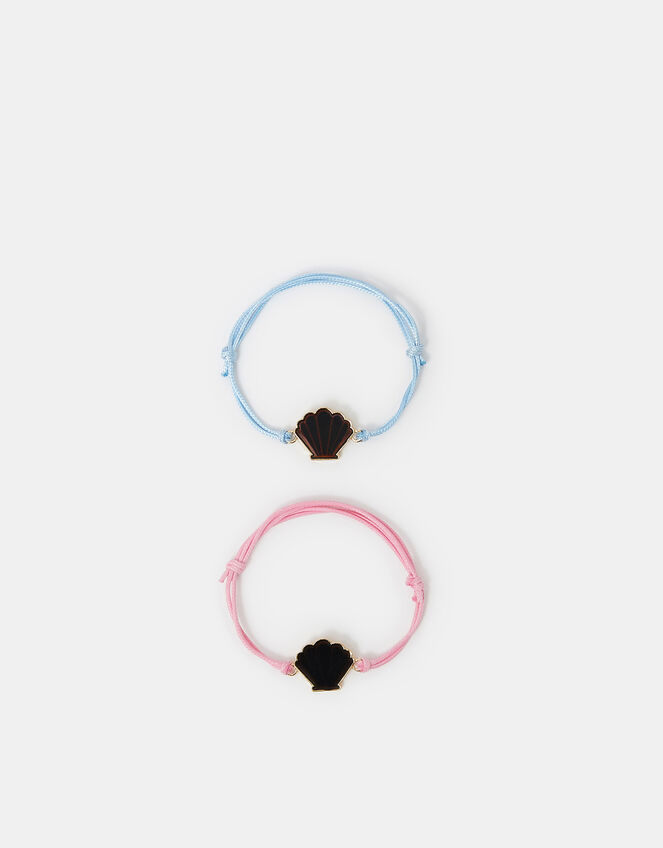 2-Pack Girls Shell Cord Mood Bracelets, , large