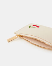 Cherry Embroidered Card Holder, , large