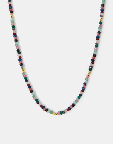 14ct Gold-Plated Beaded Necklace, , large