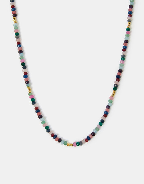 14ct Gold-Plated Beaded Necklace, , large