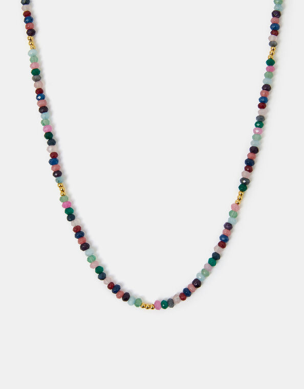 14ct Gold-Plated Beaded Necklace, , large