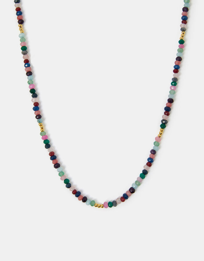 14ct Gold-Plated Beaded Necklace, , large
