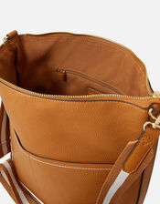 Sasha Webbing Shoulder Bag, Tan (TAN), large