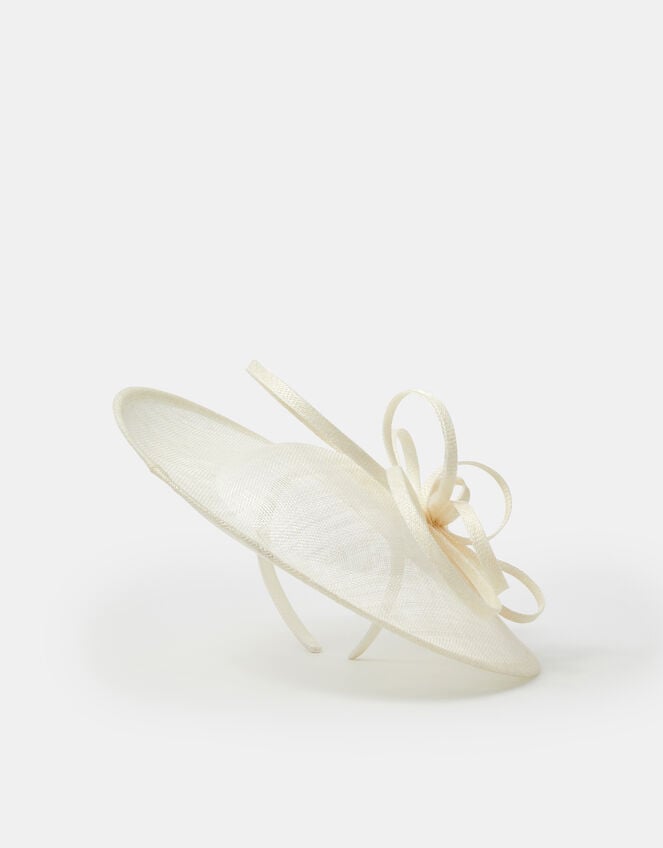 Loop Disc Fascinator, Ivory (IVORY), large