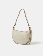 Contrast Trim Shoulder Bag, , large