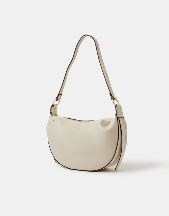 Contrast Trim Shoulder Bag, , large