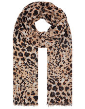 Leopard Print Scarf, , large