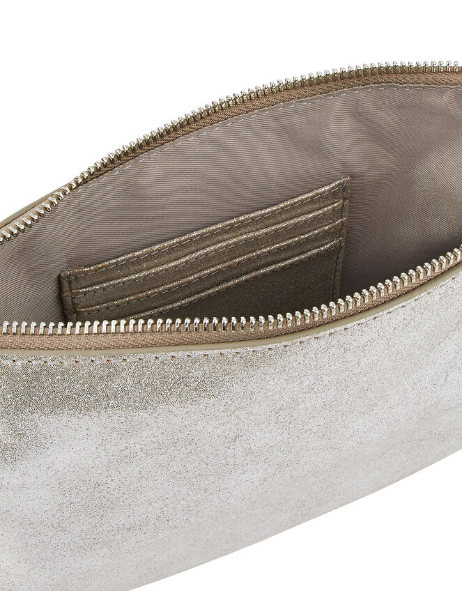 Claudia Metallic Leather Bag, , large