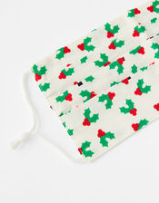 Christmas Holly Face Covering, , large