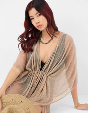 Shimmer Mini Kaftan, Gold (GOLD), large