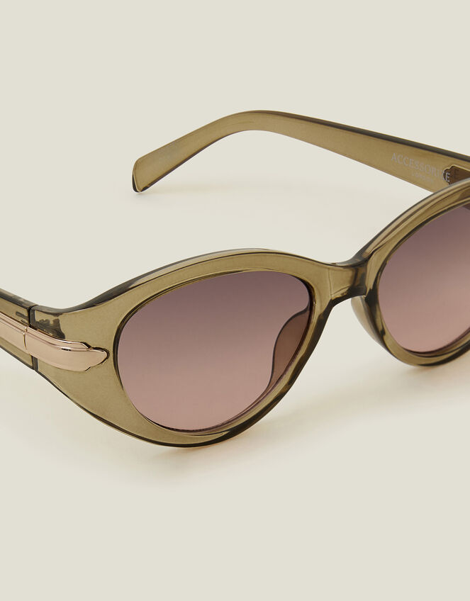 Oval Cat Eye Sunglasses, , large