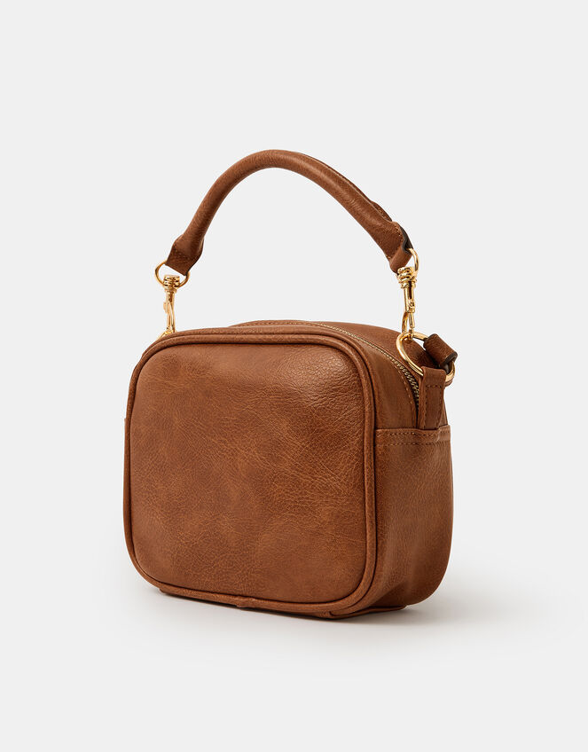 Boxy Crossbody Bag, Tan (TAN), large