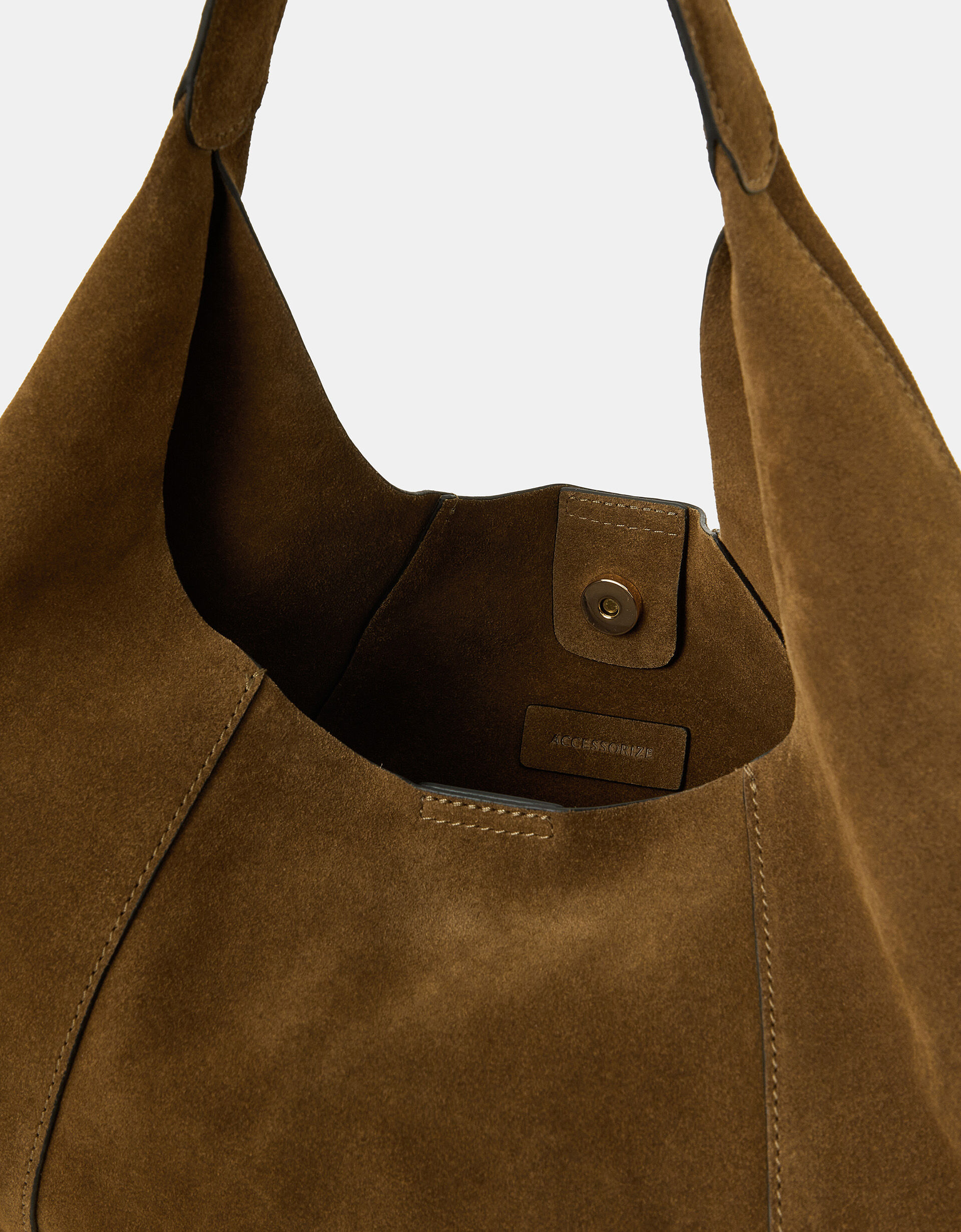 Suede Shoulder Bag | Leather Bags | Accessorize Global