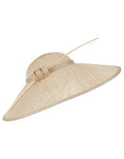 Making a Statement Retro Fascinator, Natural (CHAMPAGNE), large