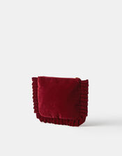 Embellished Mama Velvet Pouch, , large