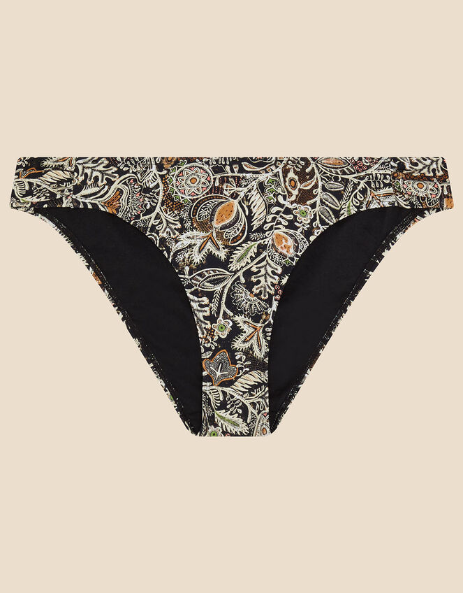 Bohemian Floral Bikini Bottoms, Natural (NATURAL), large