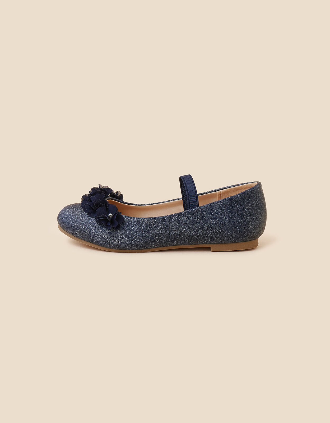 Flower Ballerina Flats Blue Girls flat shoes Accessorize Global