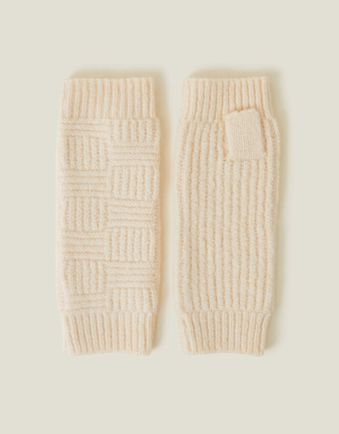 Knitted Cut Off Gloves, , large