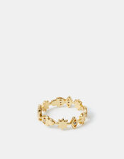 14ct Gold-Plated Mix Shape Ring, Gold (GOLD), large