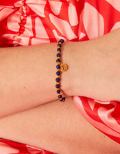 14ct Gold-Plated Healing Stone Lapis Lazuli Bracelet, , large