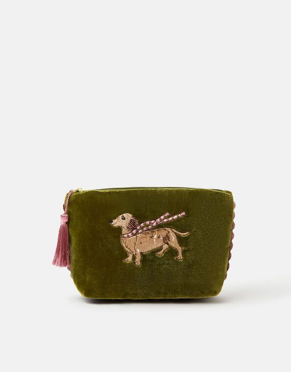 Sausage Dog Velvet Purse, , large