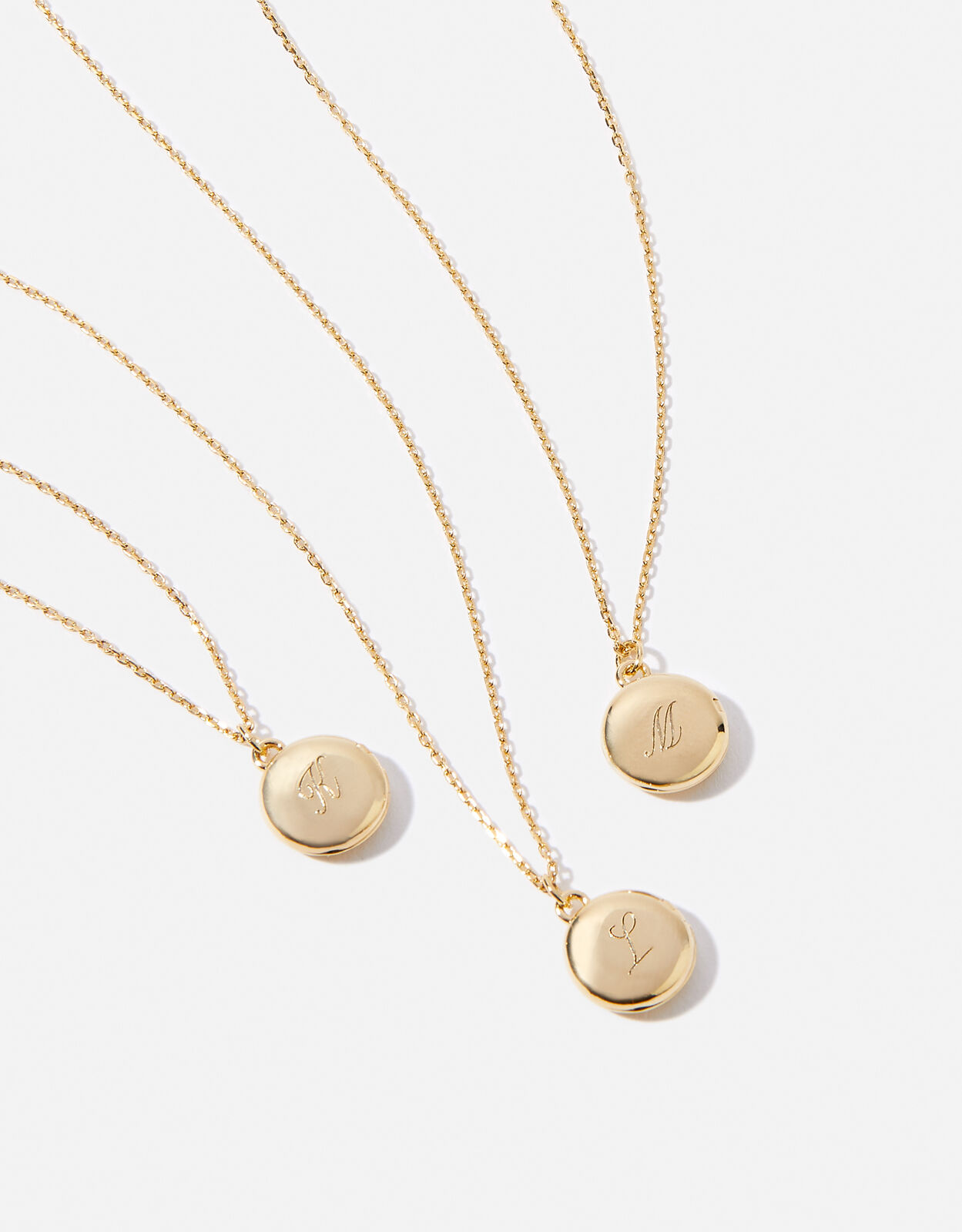 Initial locket necklace sale