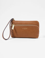 Wristlet Pouch Bag, Tan (TAN), large