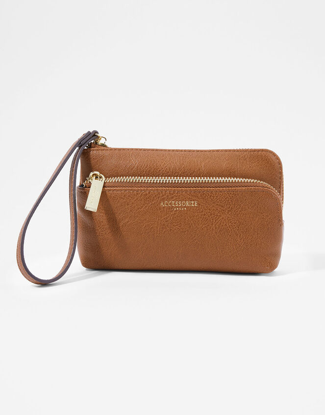 Wristlet Pouch Bag, Tan (TAN), large