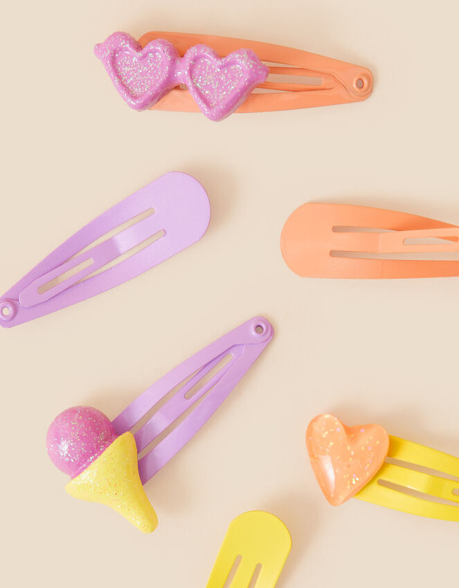 Kids Funshine Hair Clips 6 Pack, , large