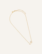 14ct Gold-Plated Arabic Initial Pendant Necklace - SH (Sheen), , large