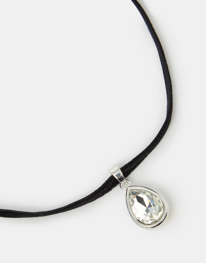 Teardrop Pendant Choker Necklace, , large