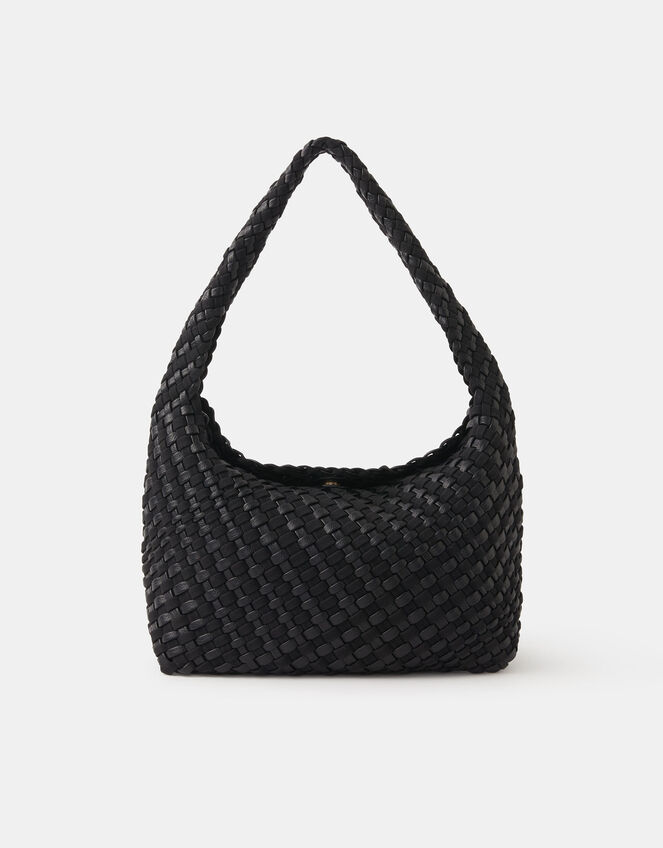 Large Woven Shoulder Bag, , large