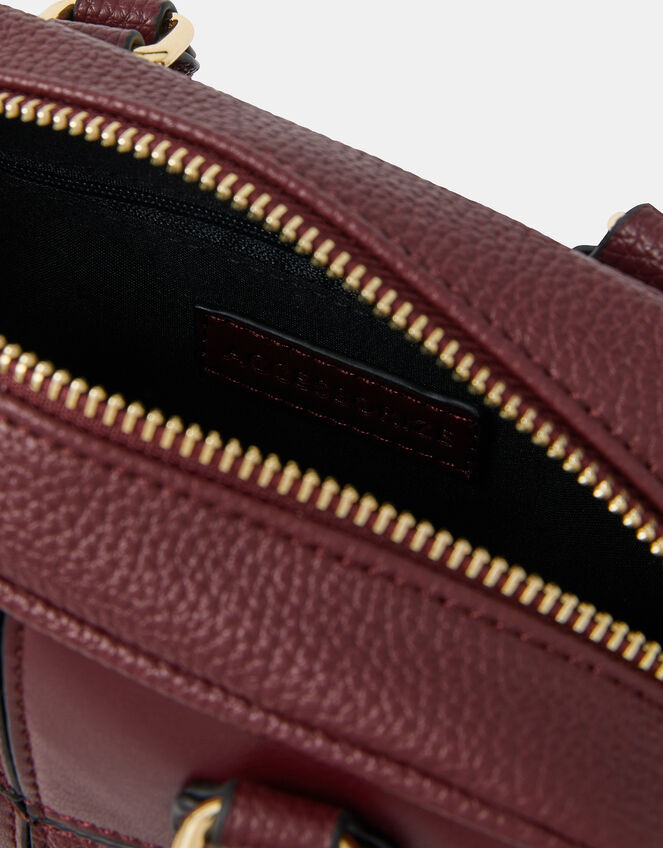 Heart Crossbody Bag, Red (BURGUNDY), large