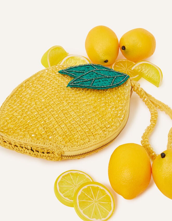 Lemon Fruit Pouch Clutch Bag, , large