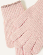 Sparkle Edge Gloves, Pink (PINK), large