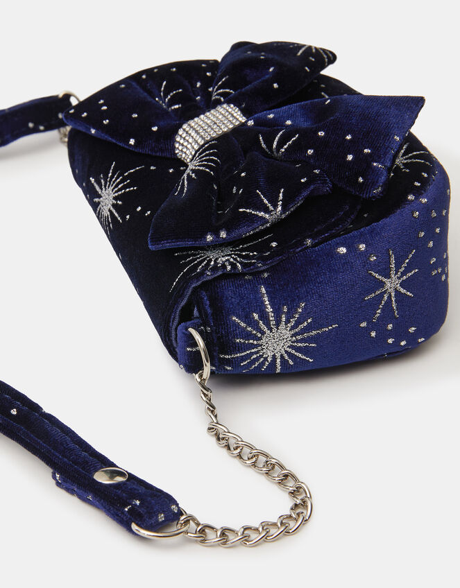 Girls Starburst Velvet Bag, , large