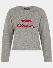 Mon Cheri Jumper, Grey (GREY), large