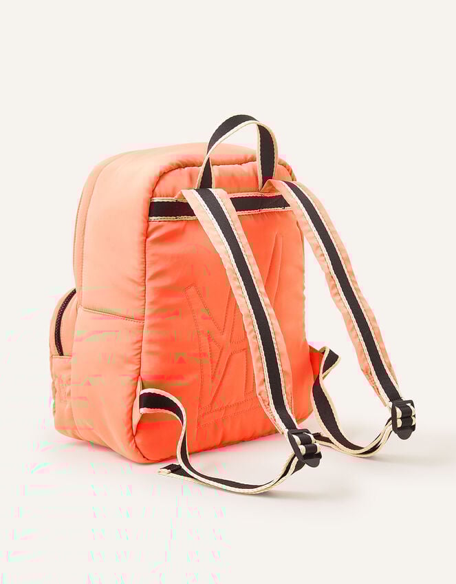 Contrast Detail Backpack with Recycled Nylon, , large