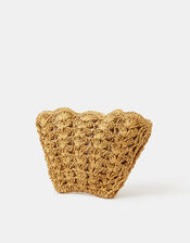 Pearl Shell Wristlet Bag, , large