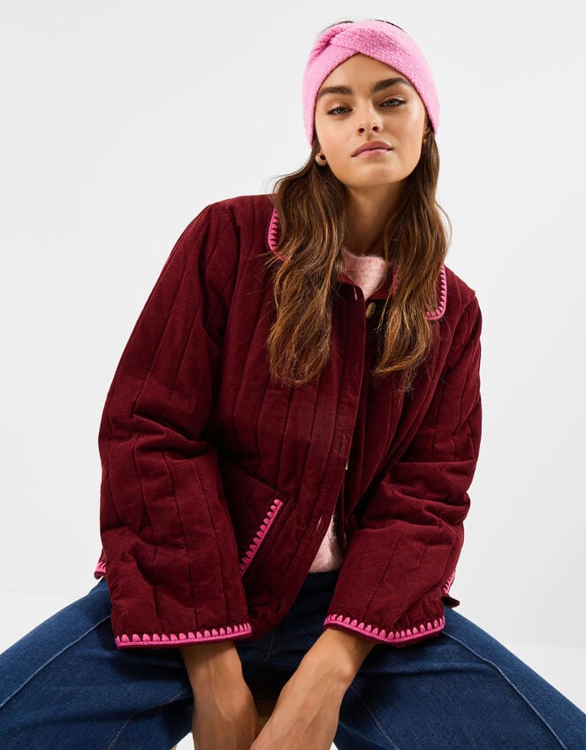 Soft Knit Bando Headband, Pink (PINK), large