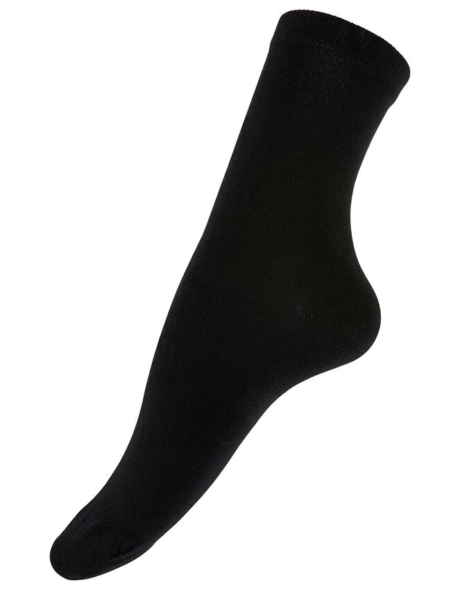 Super-Soft Bamboo Ankle Sock Multipack, Black (BLACK), large