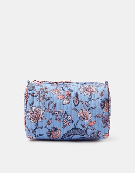 Floral Quilted Make Up Bag, , large