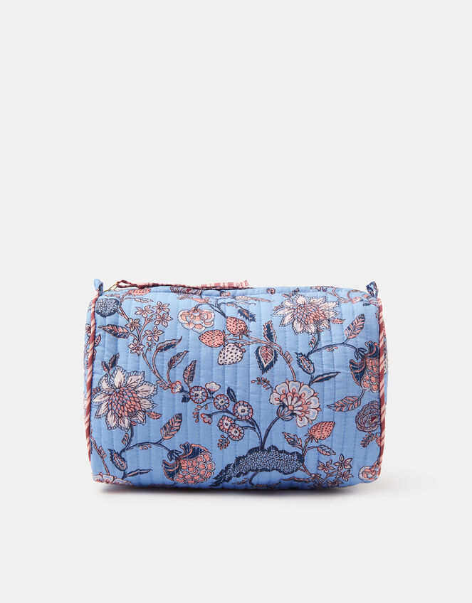 Floral Quilted Make Up Bag, , large