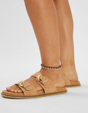 2-Pack Beaded Cord Anklets, , large