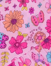 Girls Retro Floral Swing dress, Multi (PASTEL MULTI), large