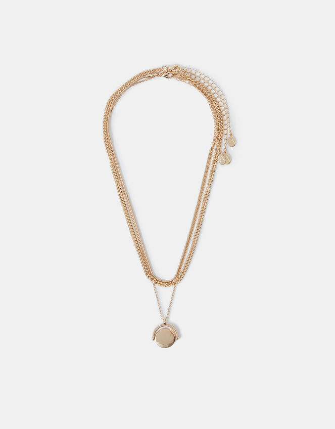 3-Pack Spinner Pendant Necklaces, , large