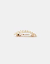 Studded Barrette Hair Clip, , large