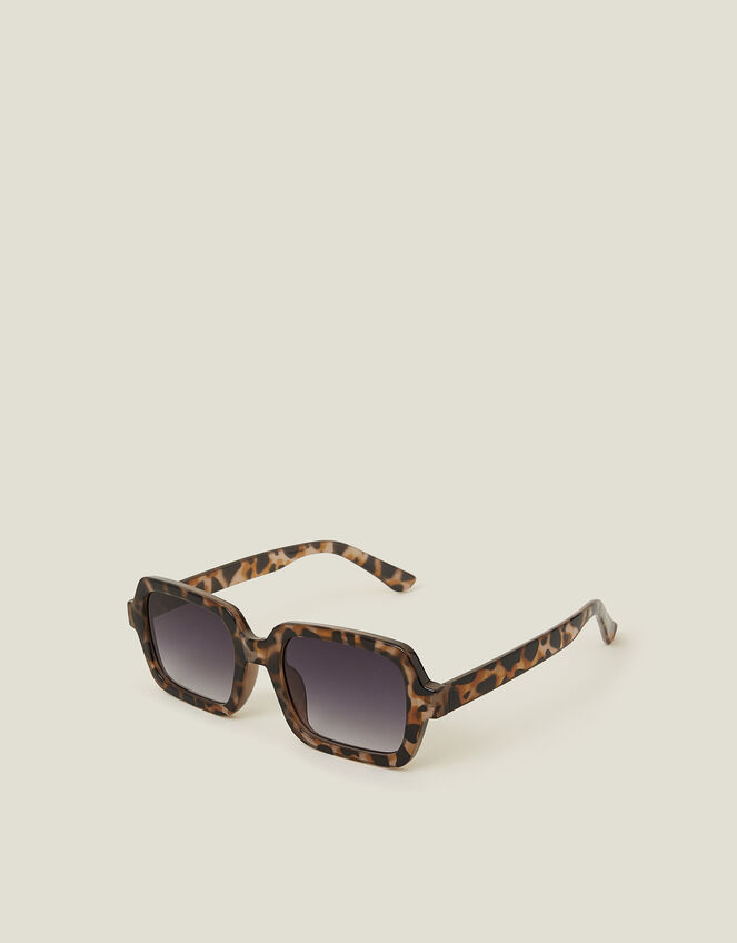 Tortoiseshell Square Sunglasses, , large