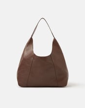 Slouchy Leather Shoulder Bag, , large