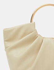 Ruched Ring Handheld Bag, , large